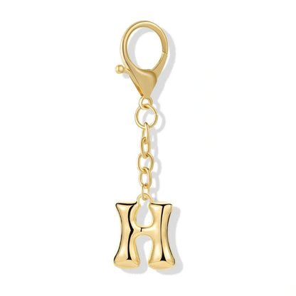 Bubble Initial Letter - Bag Charm