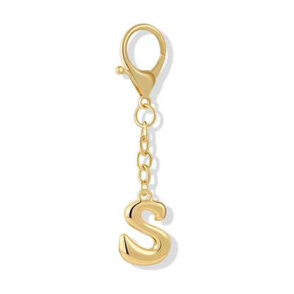 Bubble Initial Letter - Bag Charm
