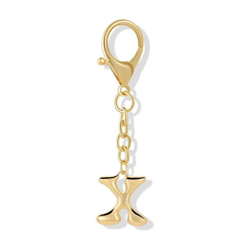 Bubble Initial Letter - Bag Charm