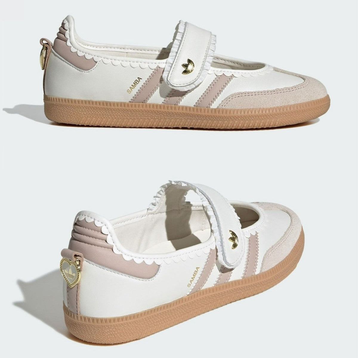 Samba Jane Women's Sneakers - Vintage Style Court Shoes